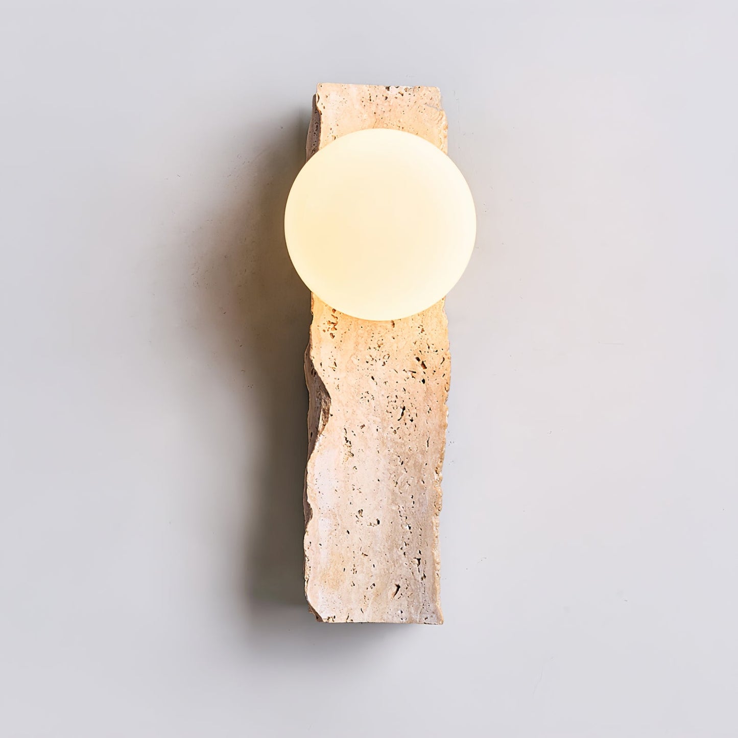 Aureum Wall Sconce - Yellow Travertine LED Indoor Light