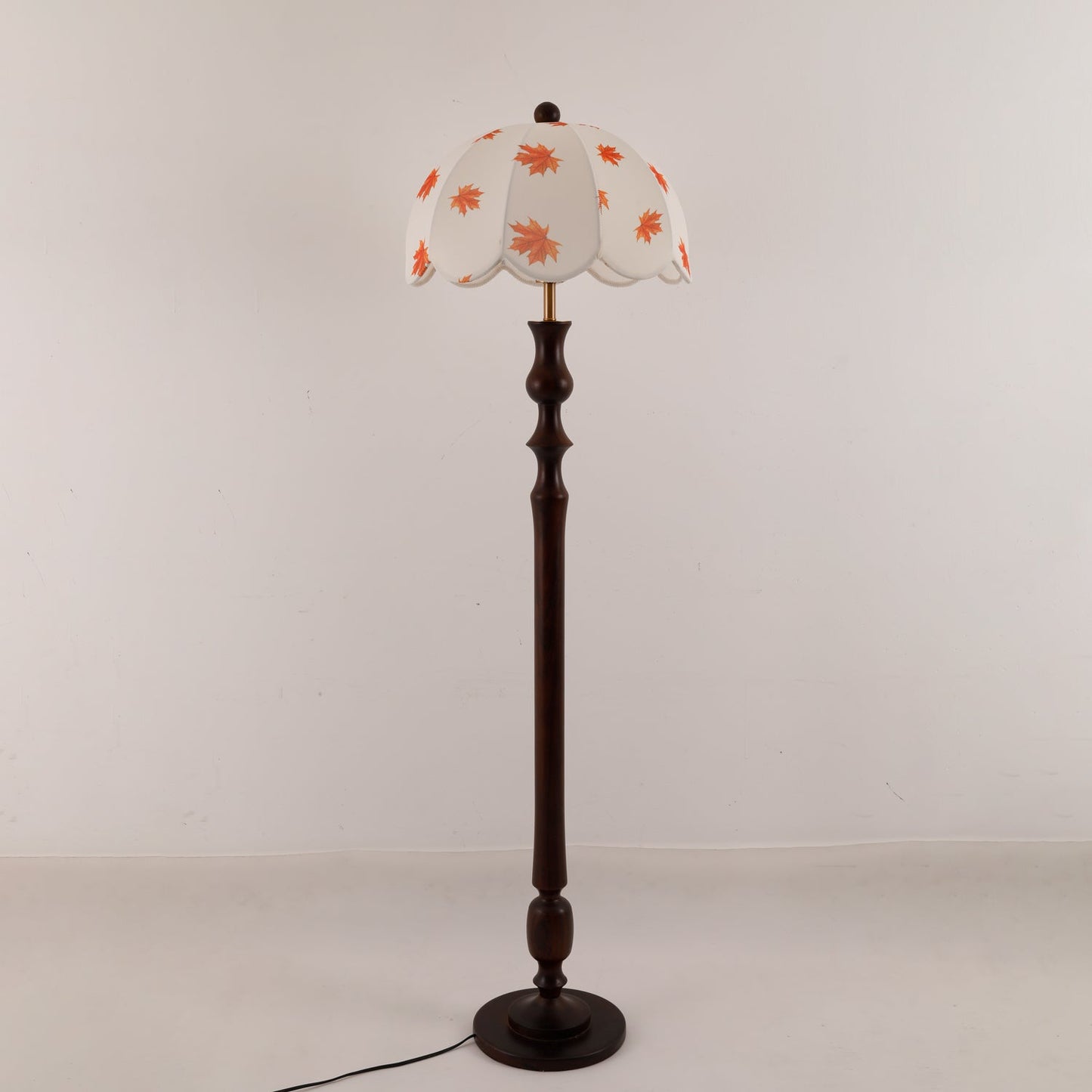 Avery Floor Lamp - Modern LED Design with Walnut Base