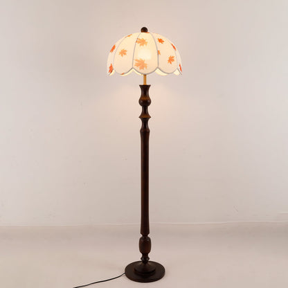 Avery Floor Lamp - Modern LED Design with Walnut Base