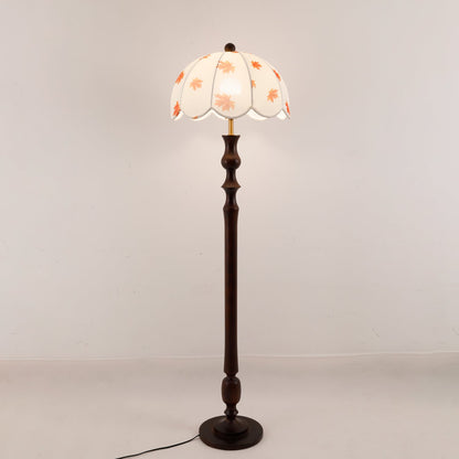 Avery Floor Lamp - Modern LED Design with Walnut Base