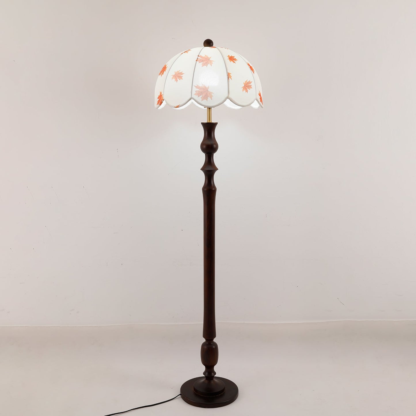 Avery Floor Lamp - Modern LED Design with Walnut Base