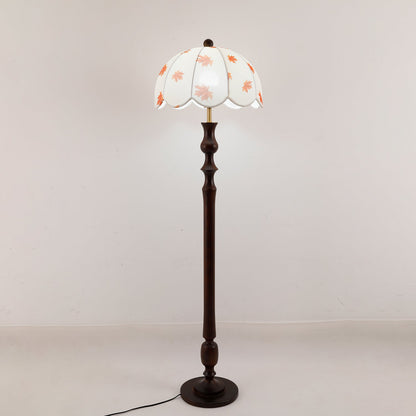 Avery Floor Lamp - Modern LED Design with Walnut Base