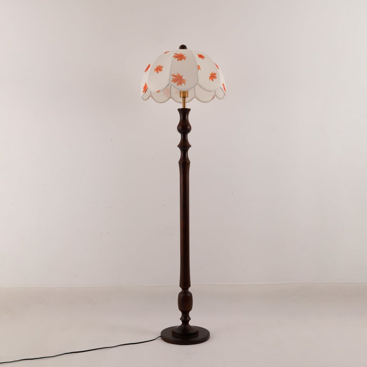 Avery Floor Lamp - Modern LED Design with Walnut Base