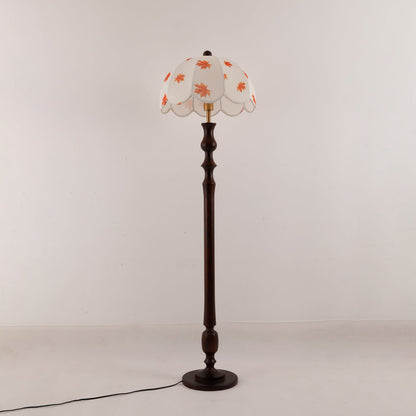 Avery Floor Lamp - Modern LED Design with Walnut Base
