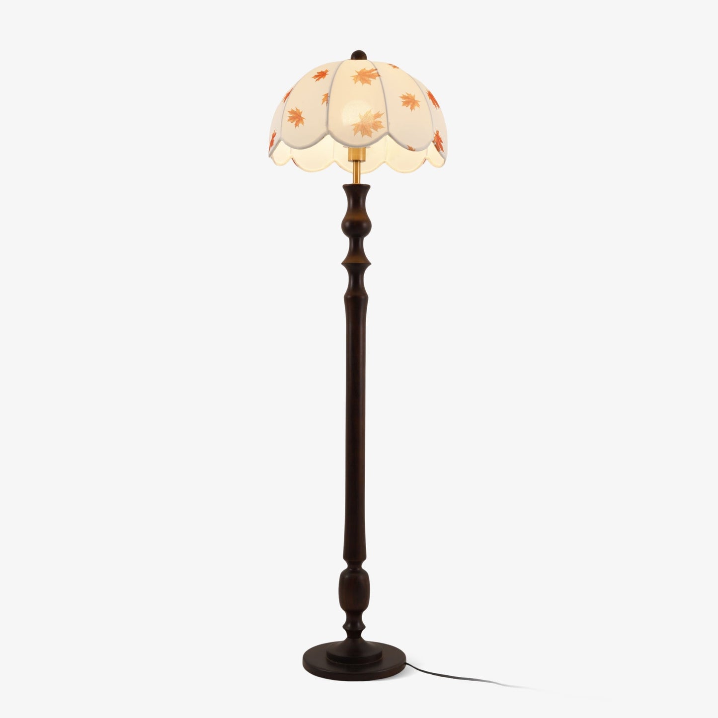 Avery Floor Lamp - Modern LED Design with Walnut Base