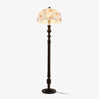 Avery Floor Lamp - Modern LED Design with Walnut Base