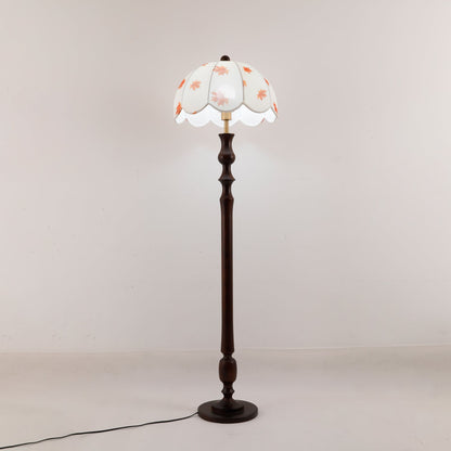 Avery Floor Lamp - Modern LED Design with Walnut Base