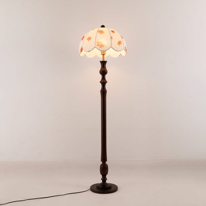 Avery Floor Lamp - Modern LED Design with Walnut Base
