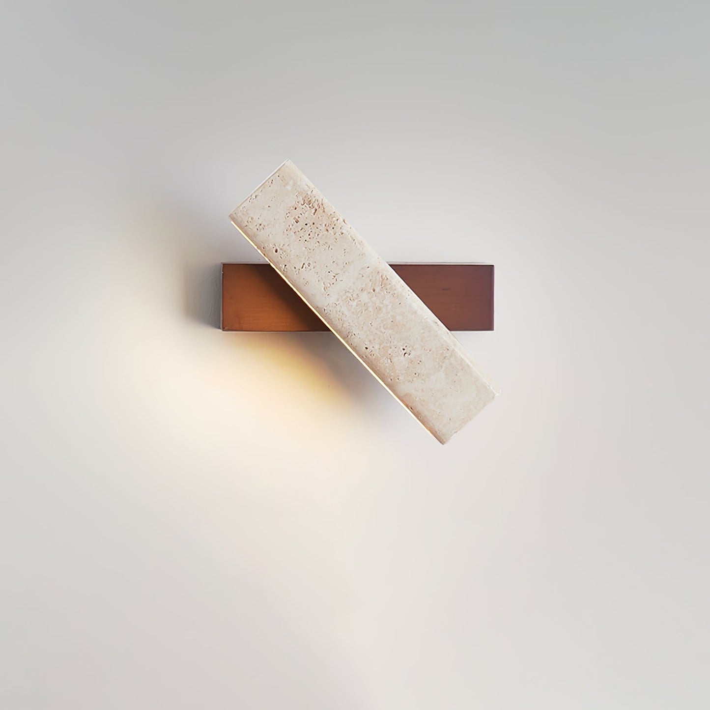 Axis Linear Wall Lamp - LED Wall Light in Yellow Travertine