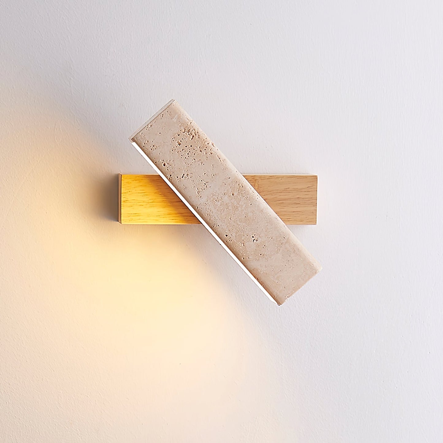 Axis Linear Wall Lamp - LED Wall Light in Yellow Travertine