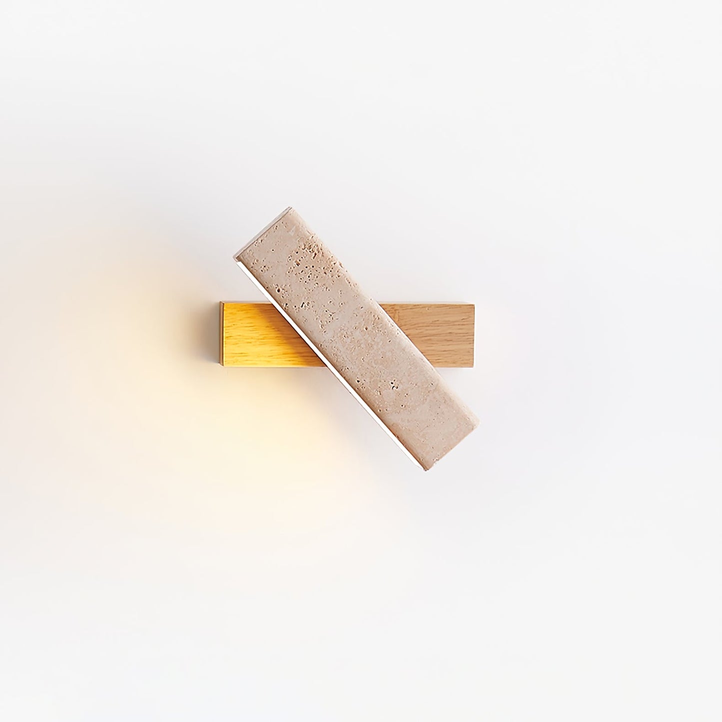 Axis Linear Wall Lamp - LED Wall Light in Yellow Travertine