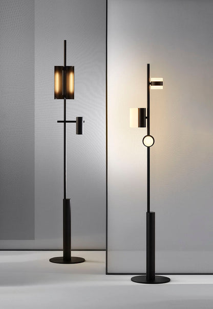 Axis Modular Floor Lamp with LED Dimming Functionality