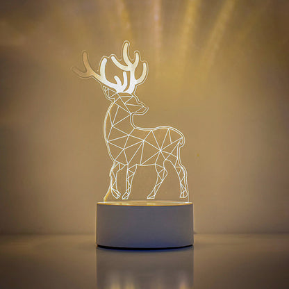 Contemporary Creative Rectangle Acrylic LED Table Lamp Living Room