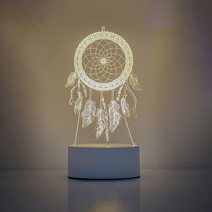 Contemporary Creative Rectangle Acrylic LED Table Lamp Living Room