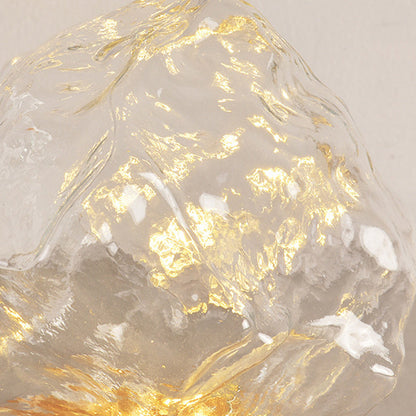 Modern Art Deco Trapezoidal Plastic Glass LED Table Lamp