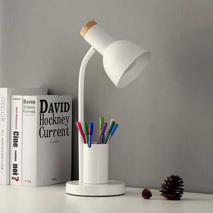 Modern Minimalist Round Horn Shape Desk Lamp - LED 1 Light for Bedroom