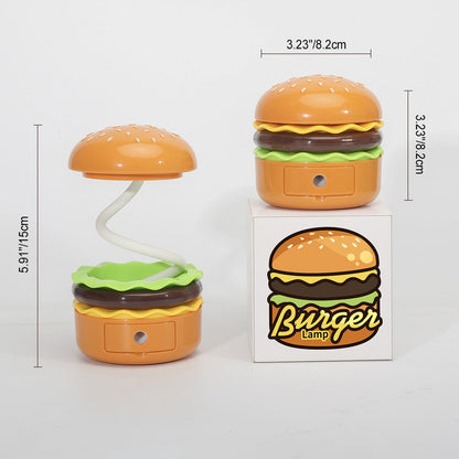 Contemporary Creative Hamburger LED Table Lamp for Bedroom