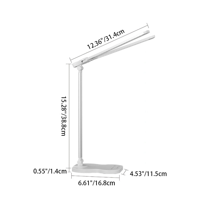 Modern Simplicity Foldable Rectangular LED Table Lamp for Bedroom