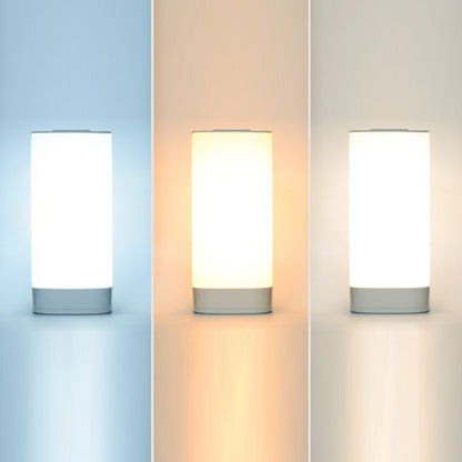 Modern Minimalist Rectangular ABS PC LED Table Lamp for Bedroom