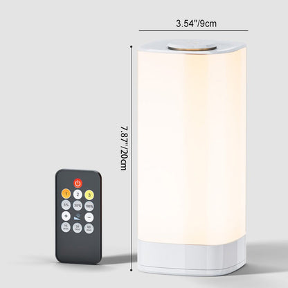 Modern Minimalist Rectangular ABS PC LED Table Lamp for Bedroom
