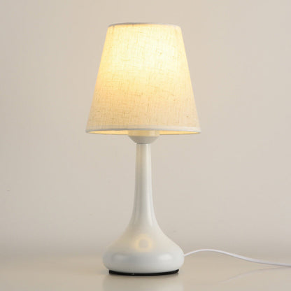 Contemporary Nordic Drum Iron Fabric 1-Light Table Lamp