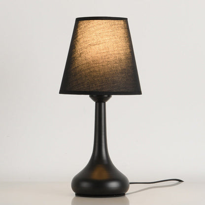 Contemporary Nordic Drum Iron Fabric 1-Light Table Lamp