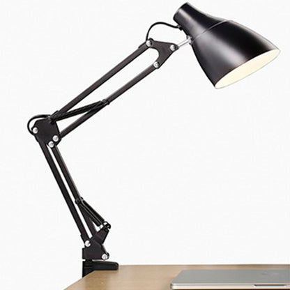 Modern Minimalist Foldable Round Base Iron 1-Light Desk Lamp