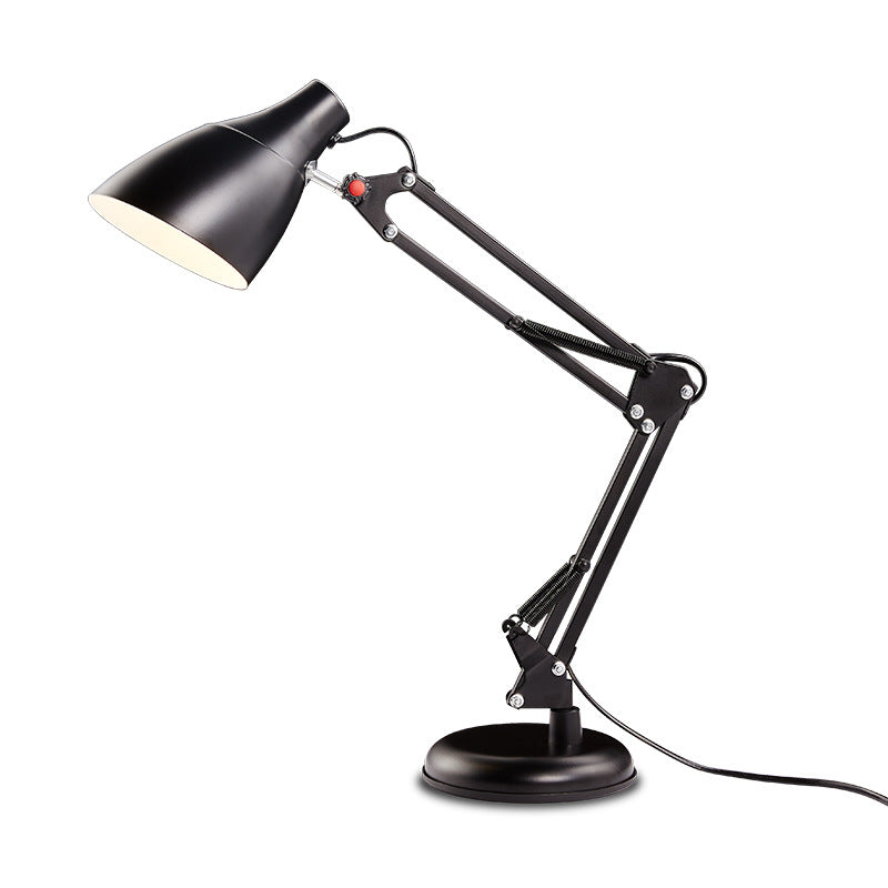 Modern Minimalist Foldable Round Base Iron 1-Light Desk Lamp
