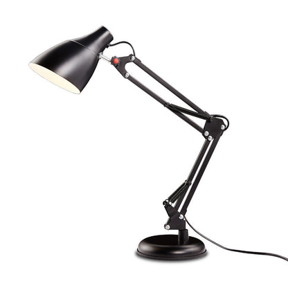 Modern Minimalist Foldable Round Base Iron 1-Light Desk Lamp