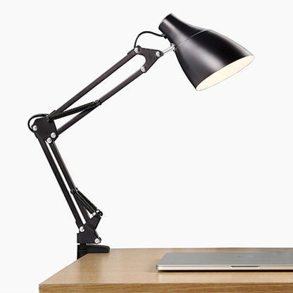Modern Minimalist Foldable Round Base Iron 1-Light Desk Lamp