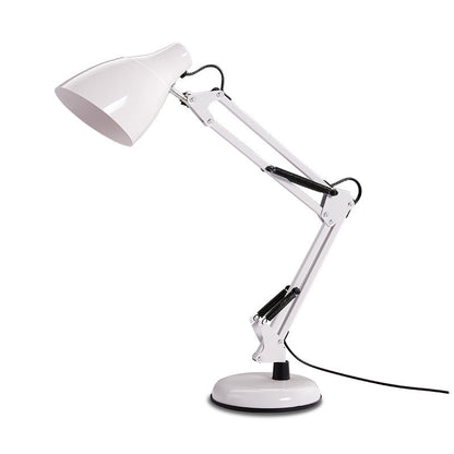 Modern Minimalist Foldable Round Base Iron 1-Light Desk Lamp