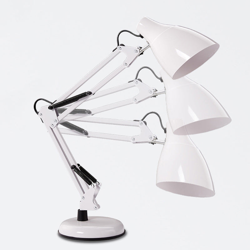Modern Minimalist Foldable Round Base Iron 1-Light Desk Lamp