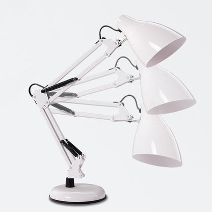 Modern Minimalist Foldable Round Base Iron 1-Light Desk Lamp