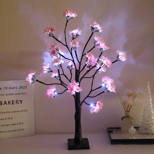 Modern Art Deco LED Table Lamp in Flower Tree Design for Bedroom