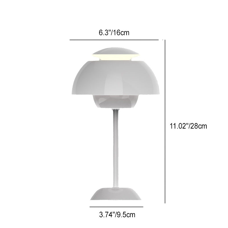 Contemporary Nordic Mushroom Iron USB LED Table Lamp for Living Room