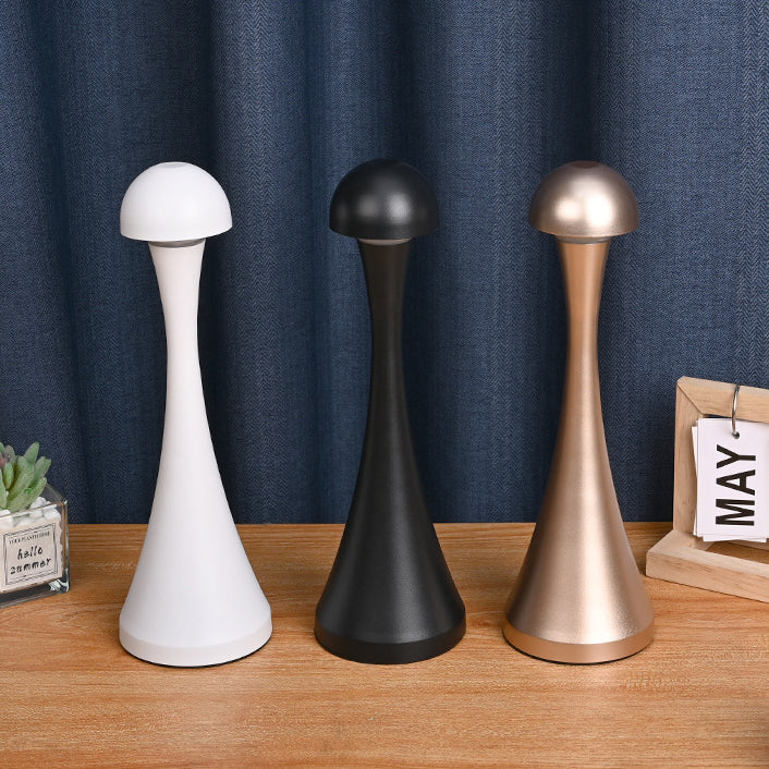 Contemporary Creative USB Iron Mushroom Acrylic LED Table Lamp for Living Room