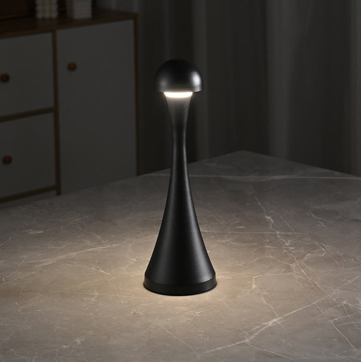 Contemporary Creative USB Iron Mushroom Acrylic LED Table Lamp for Living Room
