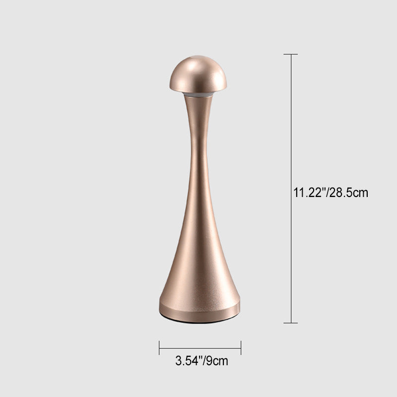 Contemporary Creative USB Iron Mushroom Acrylic LED Table Lamp for Living Room