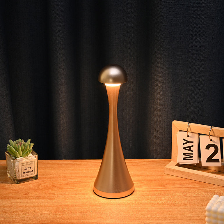 Contemporary Creative USB Iron Mushroom Acrylic LED Table Lamp for Living Room