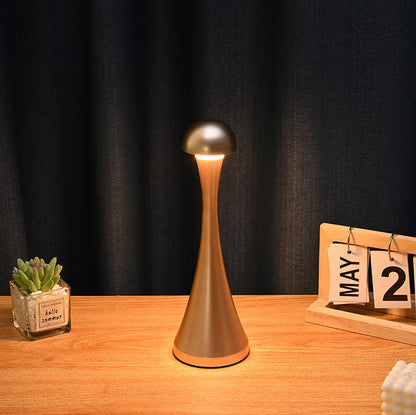 Contemporary Creative USB Iron Mushroom Acrylic LED Table Lamp for Living Room