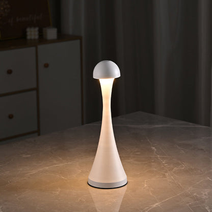 Contemporary Creative USB Iron Mushroom Acrylic LED Table Lamp for Living Room