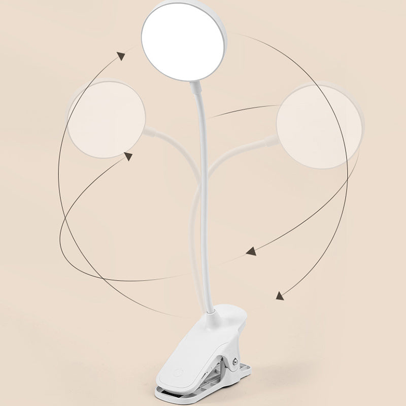 Modern Minimalist Adjustable Round LED Desk Lamp for Bedroom