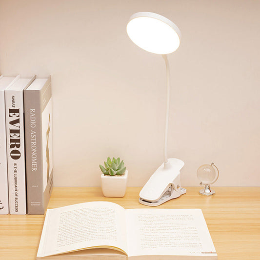 Modern Minimalist Adjustable Round LED Desk Lamp for Bedroom