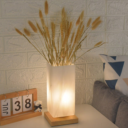 Contemporary Scandinavian Rectangular Cylinder LED Table Lamp for Bedroom