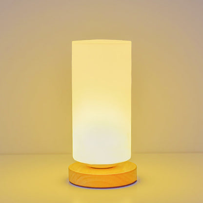 Contemporary Scandinavian Rectangular Cylinder LED Table Lamp for Bedroom