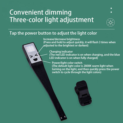 Contemporary Creative Rectangle Smiley LED Desk Lamp Clamp Light for Bedroom