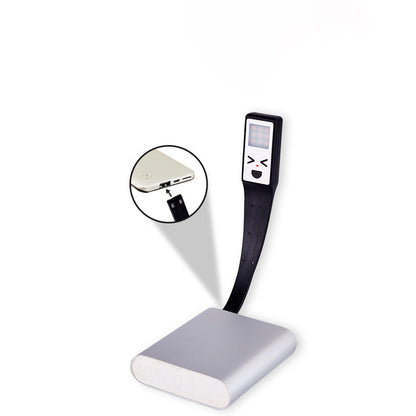 Contemporary Creative Rectangle Smiley LED Desk Lamp Clamp Light for Bedroom