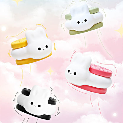 Contemporary Creative Cookie Bunny Silicone LED Timer Night Light Table Lamp for Bedroom