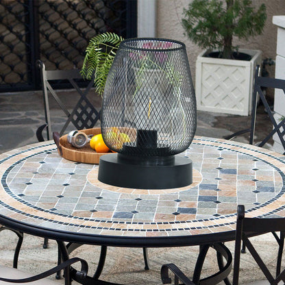 Modern Minimalist Round Oval ABS LED Table Lamp for Bedroom