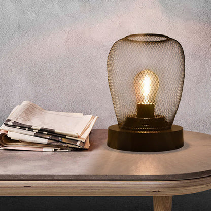 Modern Minimalist Round Oval ABS LED Table Lamp for Bedroom
